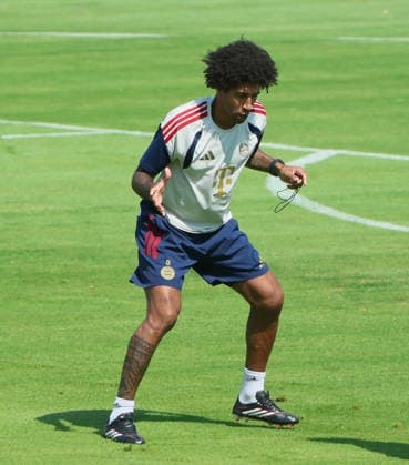 04.08.2026, FC Bayern Muenchen, Training, Saebenerstrasse Muenchen , Fussball, im Bild: Dante (FCBII) *** August 4, 2026, FC Bayern Munich, Practice, Säbenerstrasse, Munich, Soccer, Sports, Pictured: Dante FCBII