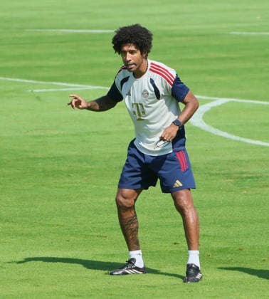 04.08.2026, FC Bayern Muenchen, Training, Saebenerstrasse Muenchen , Fussball, im Bild: Dante (FCBII) *** August 4, 2026, FC Bayern Munich, Practice, Säbenerstrasse, Munich, Soccer, Sports, Pictured: Dante FCBII