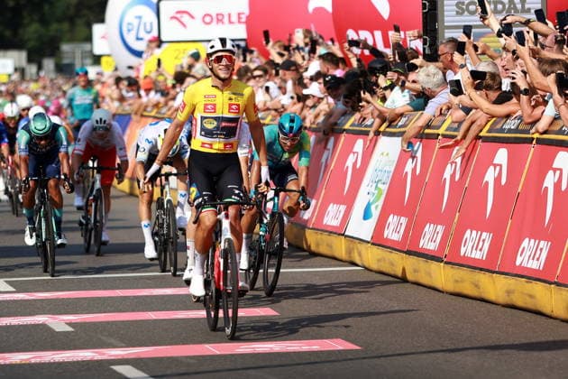 SZCZECIN, 04.08.2026 TOUR DE POLOGNE. II ETAP Z META W SZCZECINIE NZ JONATHAN MILAN ZWYCIEZCA ETAPU FOT. KRZYSZTOF CICHOMSKI NEWSPIX.PL --- newspix.pl 
