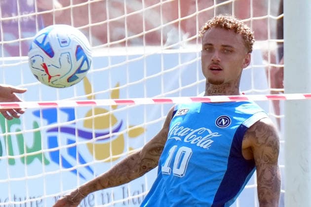 CASTEL DI SANGRO, ITALY, AUGUST 4: Noa Lang of SSC Napoli during the pre season training camp in Castel di Sangro, Italy. Copyright: xFOTOAGENZIAx
