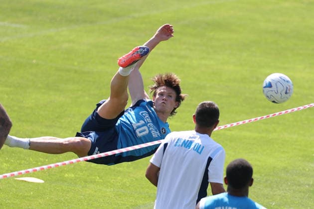 CASTEL DI SANGRO, ITALY, AUGUST 4: Scott McTominay of SSC Napoli during the pre season training camp in Castel di Sangro, Italy. Copyright: xFOTOAGENZIAx