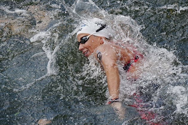 Open Water, Women s 10km, Ginevra Taddeucci from Italy, winner of the gold medal at the European Aquatics Championships Paris 2026, Paris, August 03, 2026 .  Copyright: xGianxMattiaxD Alberto LaPressex