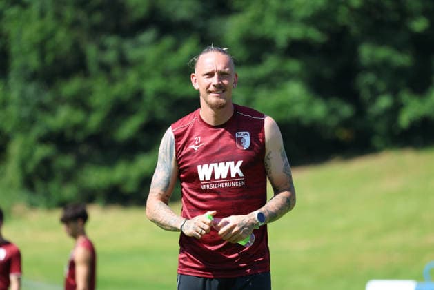04.08.2026, GER, Fussball, Herren, FC Augsburg, Trainingslager, Achensee, FCA, Marius Wolf, Trainingseinheit am Dienstag Achenkirch *** August 4, 2026, GER, Soccer, Men s, FC Augsburg, Training Camp, Achensee, FCA, Marius Wolf, Training Session on Tuesday in Achenkirch