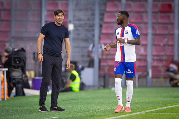 SPARTA PRAGUE - OLYMPIQUE LYONNAIS Head coach of Lyon Paulo Fonseca during the first leg of third qualifying round of UEFA Champions league football match between AC Sparta Praha and Olympique Lyonnais at the Epet arena Stadium Letna. Prague, Czechia, August 04, 2026. Photo by Branislav Racko Copyright: xx 080A4689