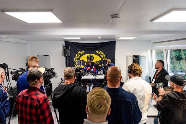 260804 Coach Yaya Toure of Slovan Bratislava at the pressconference after the Champions League football qualifying match between Mjällby and Slovan Bratislava on August 4, 2026 in Hällevik. Photo: Christoffer Borg Mattisson BILDBYRAN COP 261 CB0545 fotboll football soccer fotball uefa champions league champions league mjällby slovan bratislava bbeng *** August 4, 2026: Coach Yaya Touré of Slovan Bratislava at the press conference following the Champions League qualifying match between Mjällby and Slovan Bratislava on August 4, 2026 in Hällevik. Photo by Christoffer Borg Mattisson, BILDBYRAN COP 261 CB0545 soccer football UEFA Champions League Mjällby Slovan Bratislava bbeng  Copyright: CHRISTOFFERxBORGxMATTISSON BB260804CB139