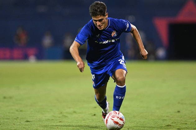Zagreb, 040826. Maksimir Stadium. Football match of the third round of UEFA Champions League qualification, GNK Dinamo - FK Kauno Zalgiris. In the photo: Matteo Perez Vinlof. Photo: Damir Krajac CROPIX Copyright: xxDamirxKrajacx dk_dinamo_kauno57-040826