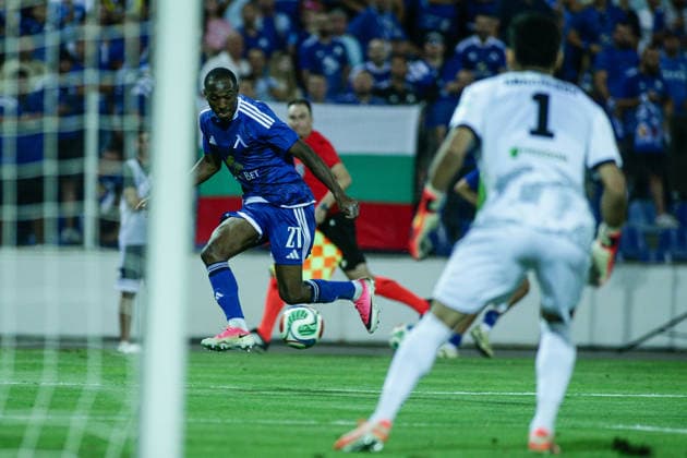 IPA87239968 - Levski s Aldair Neves during the Champions League qualifying match between PFC Levski Sofia and FC Kairat Almaty at Vivacom Arena Georgi Asparuhov in Sofia, Bulgaria, on August 4, 2026  Copyright: xIvanxSxIvanov IPAxSportx xx 87239968
