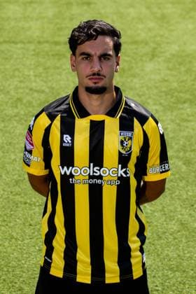ARNHEM , 04-08-2026 , Nationaal Sportcentrum Papendal , season 2026 2027 , Dutch Keuken Kampioen Divisie football , Photocall , picture shows Vitesse player Omar Achouitar Photocall Vitesse  x205454063x Copyright: