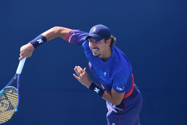 ATP, Tennis Herren Masters 1000 National Bank Open Montreal 2026 - Round of 64 - Day 4 Alexei Popyrin of Australia serves during the Men™s Singles round of 64 match against Roman Andres Burruchaga of Argentina on day 4 of the ATP Masters1000 National Bank Open at IGA Stadium. on August 4, 2026, in Montreal, Canada. (Photo by Horacio Zamora Eyepix Group) Copyright: xHoracioxZamorax xEyepixxGroupx HZ_04082026_193801
