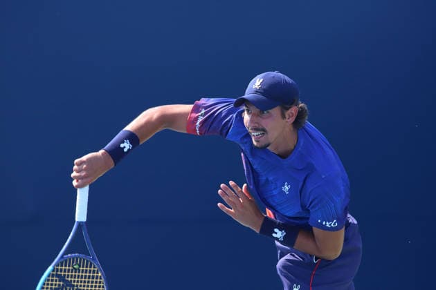 ATP, Tennis Herren Masters 1000 National Bank Open Montreal 2026 - Round of 64 - Day 4 Alexei Popyrin of Australia plays a forehand during the Men™s Singles round of 64 match against Roman Andres Burruchaga of Argentina on day 4 of the ATP Masters1000 National Bank Open at IGA Stadium. on August 4, 2026, in Montreal, Canada. (Photo by Horacio Zamora Eyepix Group) Copyright: xHoracioxZamorax xEyepixxGroupx HZ_04082026_193811