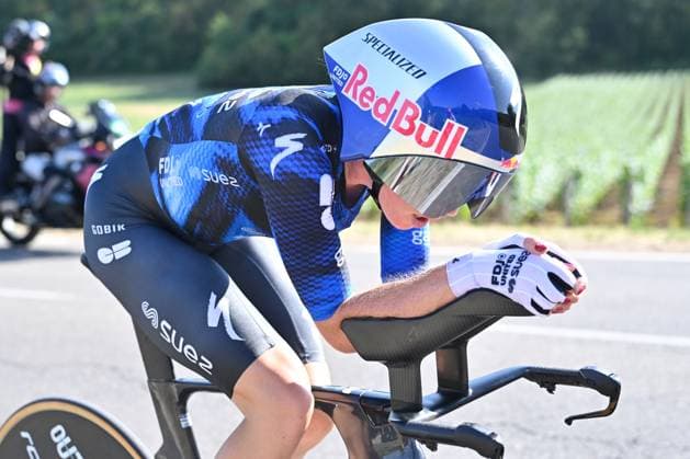04.08.2026 --- Lacets de Marsannay, Frankreich --- Radsport --- Tour De France Femmes --- 4. Etappe Einzelzeitfahren von Gevrey-Chambertin nach Dijon --- --- Demi Vollering (FDJ United-Suez) Tour De France Femmes stage 4 *** August 4, 2026, Lacets de Marsannay, France, Cycling, Tour de France Femmes, Stage 4, Individual Time Trial from Gevrey-Chambertin to Dijon, Demi Vollering, FDJ United Suez, Tour de France Femmes, Stage 4