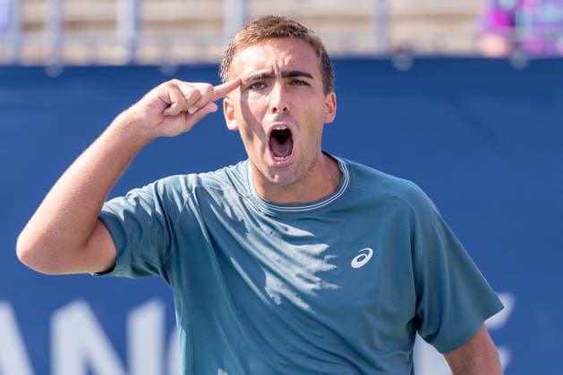 August 4, 2026, Montreal, Quebec, Canada: DANIEL MERIDA from Spain reactionin match against Liam Draxl from Canada in first round at Canadian Open at IGA stadium in Montreal, Quebec, Canada on 2026-08-04 Montreal Canada - ZUMAl189 20260804_zsp_l189_093 Copyright: xYannickxLegarex