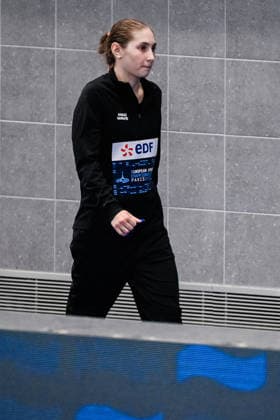 Nadezhda Trifonova of Neutral Athlete B prepares to compete in the Diving Women s 3m Springboard Final during the European Aquatics Championships at the Olympic Aquatic Center in Paris (France), August 4, 2026. Andrea Masini Deepbluemedia Insidefoto
