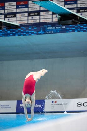 Women 3m springboard diving final European Aquatics Championships - Saint-Denis Germany s diver Jette Muller competes in the women’s 3m springboard diving final event during the LEN European Aquatics Championships, at the Olympic Aquatics Centre in Saint-Denis, northeastern suburbs of Paris, on August 4, 2026. Photo by Raphael Lafargue ABACAPRESS.COM Saint-Denis France  Copyright: xLafarguexRaphael ABACAx