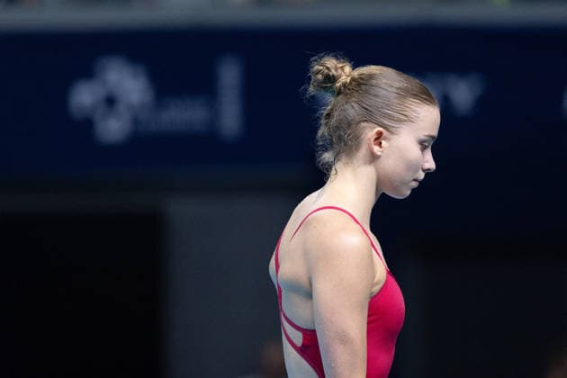 Women 3m springboard diving final European Aquatics Championships - Saint-Denis Germany s diver Jette Muller competes in the women’s 3m springboard diving final event during the LEN European Aquatics Championships, at the Olympic Aquatics Centre in Saint-Denis, northeastern suburbs of Paris, on August 4, 2026. Photo by Raphael Lafargue ABACAPRESS.COM Saint-Denis France  Copyright: xLafarguexRaphael ABACAx