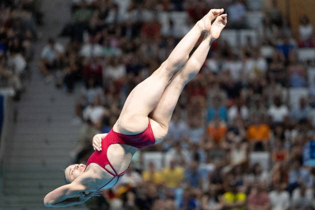 Women 3m springboard diving final European Aquatics Championships - Saint-Denis Germany s diver Jette Muller competes in the women’s 3m springboard diving final event during the LEN European Aquatics Championships, at the Olympic Aquatics Centre in Saint-Denis, northeastern suburbs of Paris, on August 4, 2026. Photo by Raphael Lafargue ABACAPRESS.COM Saint-Denis France  Copyright: xLafarguexRaphael ABACAx