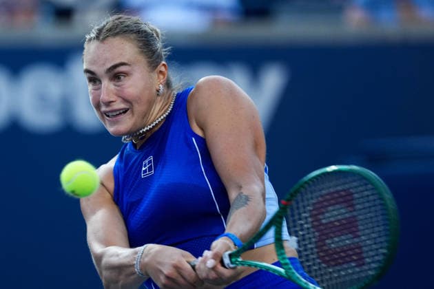 National Bank Open 2026 - Day 4 TORONTO, CANADA - AUGUST 4 : Aryna Sabalenka in action against Moyuka Uchijima of Japan in the round of 64 during the WTA, Tennis Damen 1000 National Bank Open in Toronto, Ontario, Canada on August 4, 2026. Mert Alper Dervis Anadolu Ontario Canada. Editorial use only. Please get in touch for any other usage.  Copyright: x2026xAnadoluxMertxAlperxDervisx