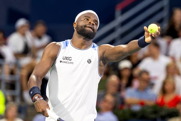 August 4, 2026, Montreal, Quebec, Canada: FRANCES TIAFOE from USA serving in match against Marin Cilic from Croatia in second round at Canadian Open at IGA stadium in Montreal, Quebec, Canada on 2026-08-04 Montreal Canada - ZUMAl189 20260804_zsp_l189_140 Copyright: xYannickxLegarex