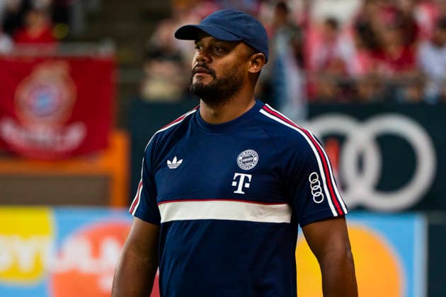 August 4, 2026, Seogwipo, Jeju, South Korea: FC Bayern Munich head coach VINCENT KOMPANY walks on the pitch before an exhibition match between BundesligaÃ¢â‚¬â ¢s FC Bayern Munich and K League 1Ã¢â‚¬â ¢s Jeju SK FC, during the Audi Football Summit 2026 on Tuesday, Aug. 4, 2026 at the Jeju World Cup Stadium in Seogwipo, South Korea. FC Bayern Munich 2:1 Jeju SK FC Exhibition  - ZUMAh163 20260804_znp_h163_013 Copyright: xJintakxHanx