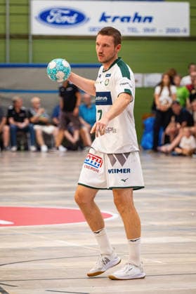 04.08.2026, xovx, Handball Lindencup, HSG Wetzlar - TV Hüttenberg Dominik Mappes (HSG Wetzlar), Freisteller Linden Stadthalle Hessen Deutschland (DE) *** August 4, 2026, xovx, Lindencup Handball, HSG Wetzlar vs. TV Hüttenberg, Dominik Mappes (HSG Wetzlar), cutout image, Linden Stadthalle, Hesse, Germany, DE