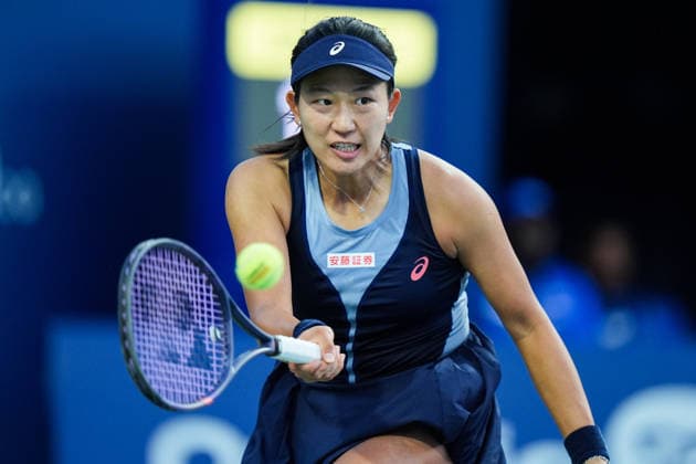 WTA, Tennis Damen Masters 1000 National Bank Open Toronto 2026 - Round of 64 - Day 4 Moyuka Uchijima of Japan returns a forehand during the Women™s Singles round of 64 match against Aryna Sabalenka of Belarus on day 4 of the WTA Masters 1000 National Bank Open at Sobeys Stadium on August 4, 2026, in Toronto, Canada. (Photo by Leonardo Ramirez Eyepix Group) Copyright: xLeonardoxRamirezx xEyepixxGroupx LR_04082026_08311