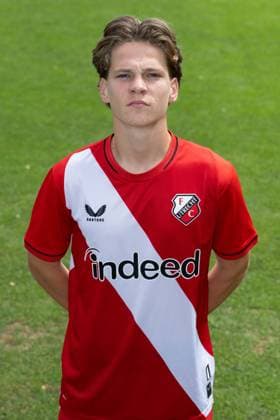 UTRECHT , 04-08-2026 , Sportcomplex Zoudenbalch , season 2026 2027 , season 2026 2027 , Dutch Keukenkampioen divisie , football , photocall Jong FC Utrecht , picture shows Levi Rietveld photocall Jong Utrecht  x205461598x Copyright: