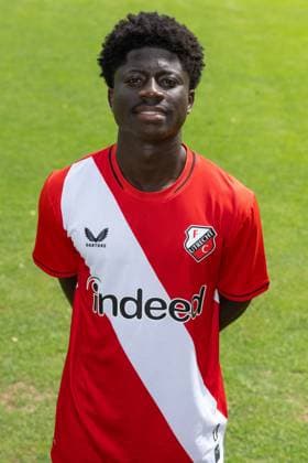 UTRECHT , 04-08-2026 , Sportcomplex Zoudenbalch , season 2026 2027 , season 2026 2027 , Dutch Keukenkampioen divisie , football , photocall Jong FC Utrecht , picture shows Nana Gyamfi photocall Jong Utrecht  x205461600x Copyright: