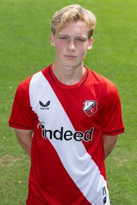 UTRECHT , 04-08-2026 , Sportcomplex Zoudenbalch , season 2026 2027 , season 2026 2027 , Dutch Keukenkampioen divisie , football , photocall Jong FC Utrecht , picture shows Noel Beulens photocall Jong Utrecht  x205461604x Copyright: