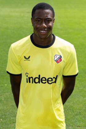 UTRECHT , 04-08-2026 , Sportcomplex Zoudenbalch , season 2026 2027 , season 2026 2027 , Dutch Keukenkampioen divisie , football , photocall Jong FC Utrecht , picture shows Laolu Oladipo photocall Jong Utrecht  x205461608x Copyright:
