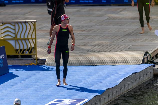 SWIMMING - EAC 2026 PARIS,FRANCE,05.AUG.26 - SWIMMING - European Aquatics Championships Paris 2026, open water, 5km, men. Image shows Luca Karl (AUT).  GEPAxpictures xPhilippxBrem