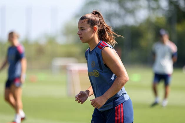 Lena Oberdorf (FC Bayern Muenchen, 08), GER, FC Bayern Muenchen Frauen Training, Fussball, Google Pixel Frauen-Bundesliga, Saison 2026 2027, 05.08.2026, GER, FC Bayern Muenchen Frauen Training, Fussball, Google Pixel Frauen-Bundesliga, Saison 2026 2027, 05.08.2026 Muenchen *** Lena Oberdorf, FC Bayern Munich, 08, GER, FC Bayern Munich Women s Training, Soccer, Google Pixel Women s Bundesliga, 2026–2027 Season, August 5, 2026, GER, FC Bayern Munich Women s Training, Soccer, Google Pixel Women s Bundesliga, 2026–2027 Season, August 5, 2026, Munich Copyright: xEibner-Pressefoto JennixMaulx EP_JML