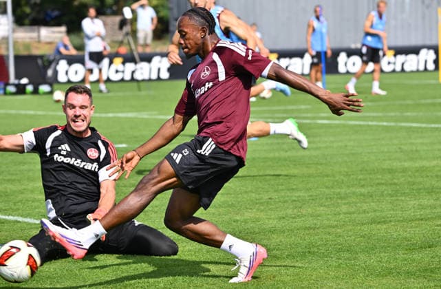 05.08.2026 - Fussball - 2. Fussball - Bundesliga - Saison 2026 2027 - 1. FC Nürnberg Nuernberg FCN ( Club ) - Training - Sportfoto Zink - xwoxzix - Christian Mathenia (26, 1. FC Nürnberg FCN ) Mohamed Ali Zoma (23, 1. FC Nürnberg FCN ) *** August 5, 2026 Soccer 2 Bundesliga 2026–2027 Season 1 FC Nuremberg FCN Club Training Sports Photo Zink xwoxzix Christian Mathenia 26, 1 FC Nuremberg FCN Mohamed Ali Zoma 23, 1 FC Nuremberg FCN