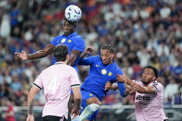 RECORD DATE NOT STATED Hong Kong Football Festival 2026 - Chelsea F.C. VS Juventus Danny Welbeck, Joao Pedro of Chelsea F.C. during a match of Chelsea Football Club and Juventus at Kai Tan Stadium during the Hong Kong Football Festival 2026 on August 5, 2026 in Hong Kong. (Photo by Ellan Mad Nexpher Images) Hong Kong