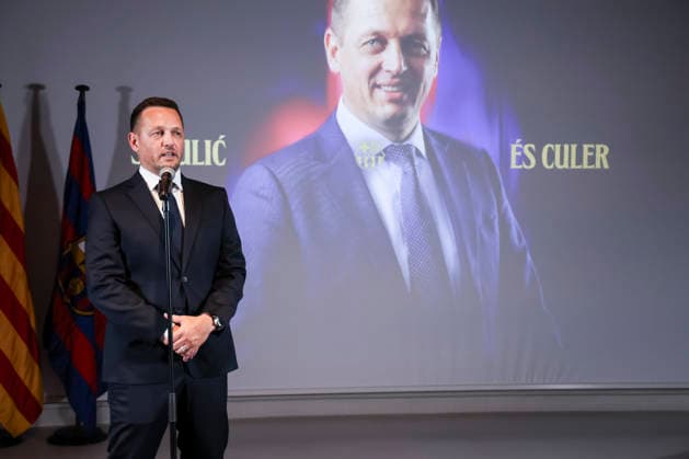 August 5, 2026, Barcelona, Barcelona, SPAIN: Aleksaner Sekulic attends his presentation as new head coach of FC Barcelona, Barca at Commercial Office on August 05, 2026 in Barcelona, Spain. Barcelona SPAIN - ZUMAa181 20260805_zaa_a181_016 Copyright: xJavierxBorregox