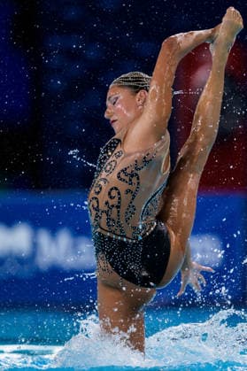 260805 An athlete of team France competes in artistic swimming acrobatic routine final during day six of the 2026 European Aquatics Championships on August 5, 2026 in Saint-Denis. Photo: Joel Marklund BILDBYRAN kod JM JM0833 bbeng konstsim artistic swimming 2026 european aquatics championships em *** 260805 An athlete from Team France competes in the artistic swimming acrobatic routine final on the sixth day of the 2026 European Aquatics Championships on August 5, 2026 in Saint-Denis. Photo by Joel Marklund. BILDBYRAN code JM JM0833 bbeng artistic swimming 2026 European Aquatics Championships EM  Copyright: JOELxMARKLUND BB260805JM057