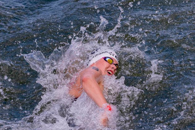France, Paris, Centre Aquatique Olympique Metropole du Grand Paris, 05.08.2026, European Aquatics Championships Artistic Swimming, Day 6, 5km Womans Open Water, Julia Ackermann of Germany, Photo by Eibner Pressefoto Tino Henschel European Aquatics Championships Artistic Swimming, Day 6, 5km Womans Open Water Paris *** France, Paris, Centre Aquatique Olympique Metropole du Grand Paris, August 5, 2026, European Aquatics Championships – Artistic Swimming, Day 6, Women’s 5 km Open Water, Julia Ackermann of Germany, Photo by Eibner Pressefoto Tino Henschel European Aquatics Championships – Artistic Swimming, Day 6, Women’s 5 km Open Water, Paris Copyright: xEibnerxPressefotox