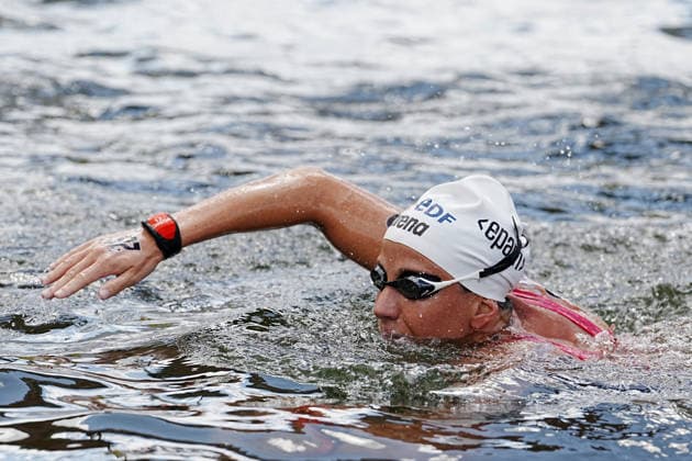 Open Water, Women s 5km, Ginevra TADDEUCCI from Italy, gold medal at the European Aquatics Championships Paris 2026, Paris, August 05, 2026 .  Copyright: xGianxMattiaxD Alberto LaPressex