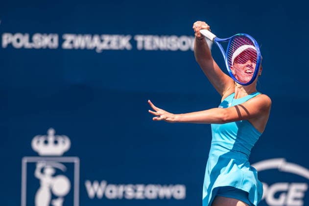 Warszawa 05.08.2026. Tennis. WTA, Tennis Damen 125 Warsaw T-Mobile Polish Open, day 4, Warsaw, Poland --- Tenis. Turniej WTA 125 Warsaw T-Mobile Polish Open, dzien 4, Warszawa Persons shown : Martyna Kubka Fot. Kai Taller Arena Akcji NEWSPIX.PL --- newspix.pl 