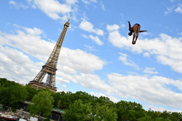 European Aquatics Championship 2026 - High Diving Catalin Preda during the High Diving training at the European Swimming Championships 2026 in Paris on August 5, 2026. Photo by Tomas Stevens ABACAPRESS.COM Paris France  Copyright: xStevensxTomas ABACAx