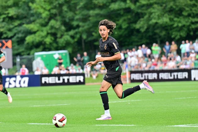 05.08.2026; Rottach-Egern; Fussball, Herren, Saison 2026 2027, Testspiel FC Rottach-Egern vs. Borussia Moenchengladbach Wael Mohya (Gladbach) DFL regulations prohibit any use of photographs as image sequences and or quasi-video. Stadion Am Birkenmoos Bayern Deutschland *** August 5, 2026 Rottach Egern Soccer, Men s, 2026–2027 season, Friendly Match: FC Rottach Egern vs. Borussia Mönchengladbach, Wael Mohya, Gladbach. DFL regulations prohibit any use of photographs as image sequences and or quasi-video. Am Birkenmoos Stadium, Bavaria, Germany