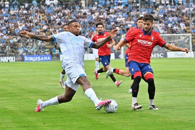 Foto IPP Felice De Martino Castel di Sangro (Aq) 05 08 2026 Calcio Partita Amichevole 2026 2027 Napoli - Osasuna Nella foto: Michael Folorunsho Italy Photo Press World Copyright Castel di Sangro italy Italia ITALY  Copyright: xR4924_italyphotopressx