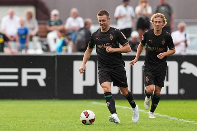 05.08.2026, xydrx, Fußball, Testspiel, FC Rottach-Egern - Borussia Mönchengladbach, Saison 2026 2027, Stadion am Birkenmoos: Patrick Herrmann (Borussia Moenchengladbach, 12) als Überraschungsspieler DFB regulations prohibit any use of photographs as image sequences and or quasi-video. *** August 5, 2026, xydrx, soccer, friendly match, FC Rottach Egern vs. Borussia Mönchengladbach, 2026–2027 season, Birkenmoos Stadium, Patrick Herrmann, Borussia Mönchengladbach, No. 12 as a surprise player; DFB regulations prohibit any use of photographs as image sequences and or quasi-video Copyright: HMBxMedia YannisxDreimann