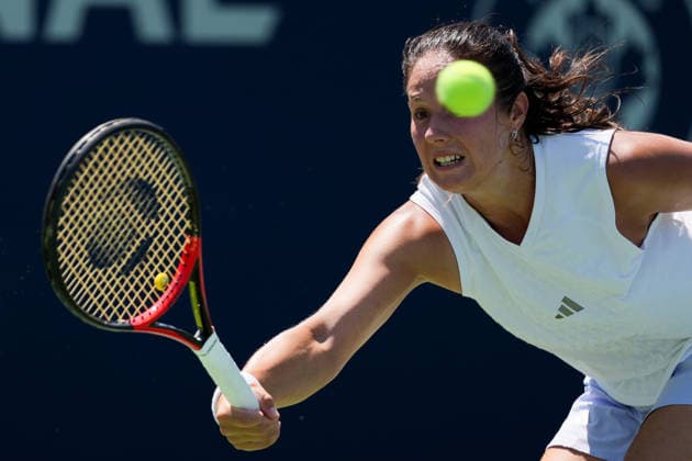 National Bank Open 2026 - Day 5 TORONTO, CANADA - AUGUST 5 : Daria Kasatkina of Australia in action against Elena Rybakina of Kazakhstan in the round of 64 during the WTA, Tennis Damen 1000 National Bank Open in Toronto, Ontario, Canada on August 5, 2026. Mert Alper Dervis Anadolu Ontario Canada. Editorial use only. Please get in touch for any other usage.  Copyright: x2026xAnadoluxMertxAlperxDervisx
