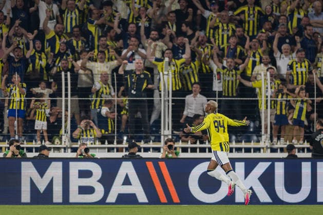 SOCCER - UEFA CL, Fenerbahce vs Sturm ISTANBUL,TURKEY,05.AUG.26 - SOCCER - UEFA Champions League, qualification, Fenerbahce Istanbul vs Sturm Graz. Image shows the rejoicing of Anderson Talisca (Fenerbahce).  GEPAxpictures xMatthiasxTrinkl