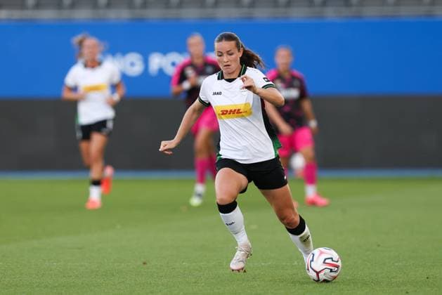OHL Women s Sterre Gielen is pictured in action during a game between Oud-Heverlee Leuven Women and Serbian club TSC Backa Topola, Wednesday 5th of August 2026, in Leuven, a second round qualification game in the UEFA Women™s Champions League. BRUNOxFAHY  x182809412x