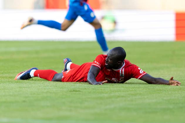 Regionalliga Nordost: FC Rot-Weiß Erfurt vs. SV Tasmania Berlin; Erfurt; 05.08.2026 Raphael Assibey-Mensah ( 7; FC Rot-Weiß Erfurt) Regionalliga Nordost: FC Rot-Weiß Erfurt vs. SV Tasmania Berlin; Steigerwaldstadion Erfurt; 05.08.2026 *** Northeast Regional League: FC Rot Weiß Erfurt vs. SV Tasmania Berlin, Erfurt, August 5, 2026, Raphael Assibey Mensah 7, FC Rot Weiß Erfurt, Northeast Regional League: FC Rot Weiß Erfurt vs. SV Tasmania Berlin, Steigerwaldstadion, Erfurt, August 5, 2026 Copyright: xBEAUTIFULxSPORTS Duehringx
