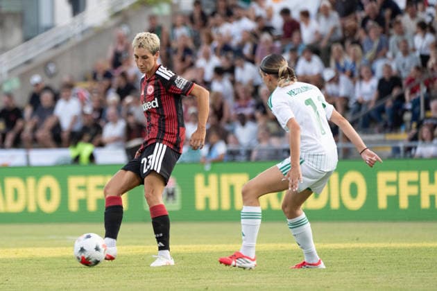 05.08.2026, xhfmx, Fussball CLQ HF 2. Qualirunde, Eintracht Frankfurt - Omonia Nicosia v.l. Sara Doorsoun (Eintracht Frankfurt, 23) (DFL DFB REGULATIONS PROHIBIT ANY USE OF PHOTOGRAPHS as IMAGE SEQUENCES and or QUASI-VIDEO) Frankfurt *** August 5, 2026, xhfmx, Soccer CLQ HF 2 Qualifying Round, Eintracht Frankfurt vs. Omonia Nicosia, Sara Doorsoun (Eintracht Frankfurt), 23 DFL DFB REGULATIONS PROHIBIT ANY USE OF PHOTOGRAPHS AS IMAGE SEQUENCES AND OR QUASI-VIDEO Frankfurt