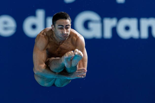 SWIMMING - EAC 2026 PARIS,FRANCE,05.AUG.26 - SWIMMING - European Aquatics Championships Paris 2026, diving, 3m springboard, men. Image shows Giovanni Tocci (ITA).  GEPAxpictures xPhilippxBrem