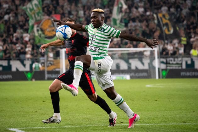 Bamiedele Yusuf seen during UEFA Europa League qualifying game between teams of Ferencvaros and Gornik Zabrze (Matej Sagan Ball Raw Images) Budapest Groupama Arena Slovakia Copyright: xMatejxSaganx DSC02006