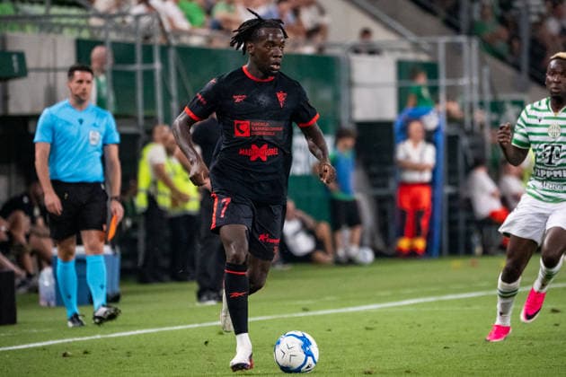 Yvan Ikia Dimi seen during UEFA Europa League qualifying game between teams of Ferencvaros and Gornik Zabrze (Matej Sagan Ball Raw Images) Budapest Groupama Arena Slovakia Copyright: xMatejxSaganx DSC02720
